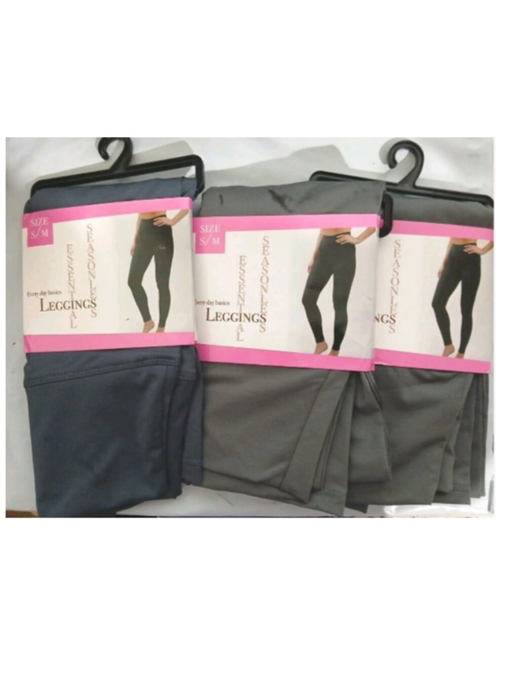 Lot of 3 - Essential Seasonless Leggings - Size Small Medium - Gray